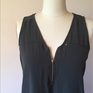 Dark Olive and Brass Career Summer Tank