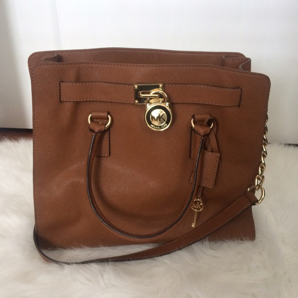 Michael Kors Large Hamilton Bag in Luggage
