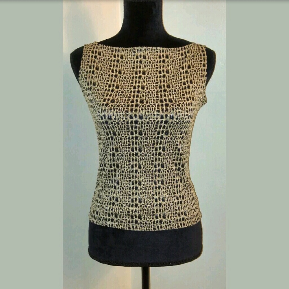 Jessica Max Tank Top Animal Print Textured?