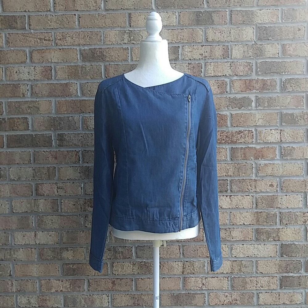 Nine West Chambray Jacket Small - Picture 7 of 8