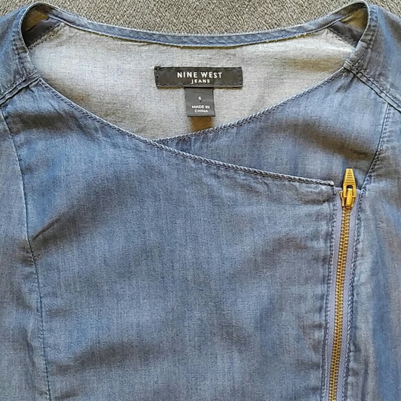 Nine West Chambray Jacket Small - Picture 2 of 8