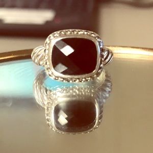 Authentic David Yurman Black Onyx Noblessee Ring