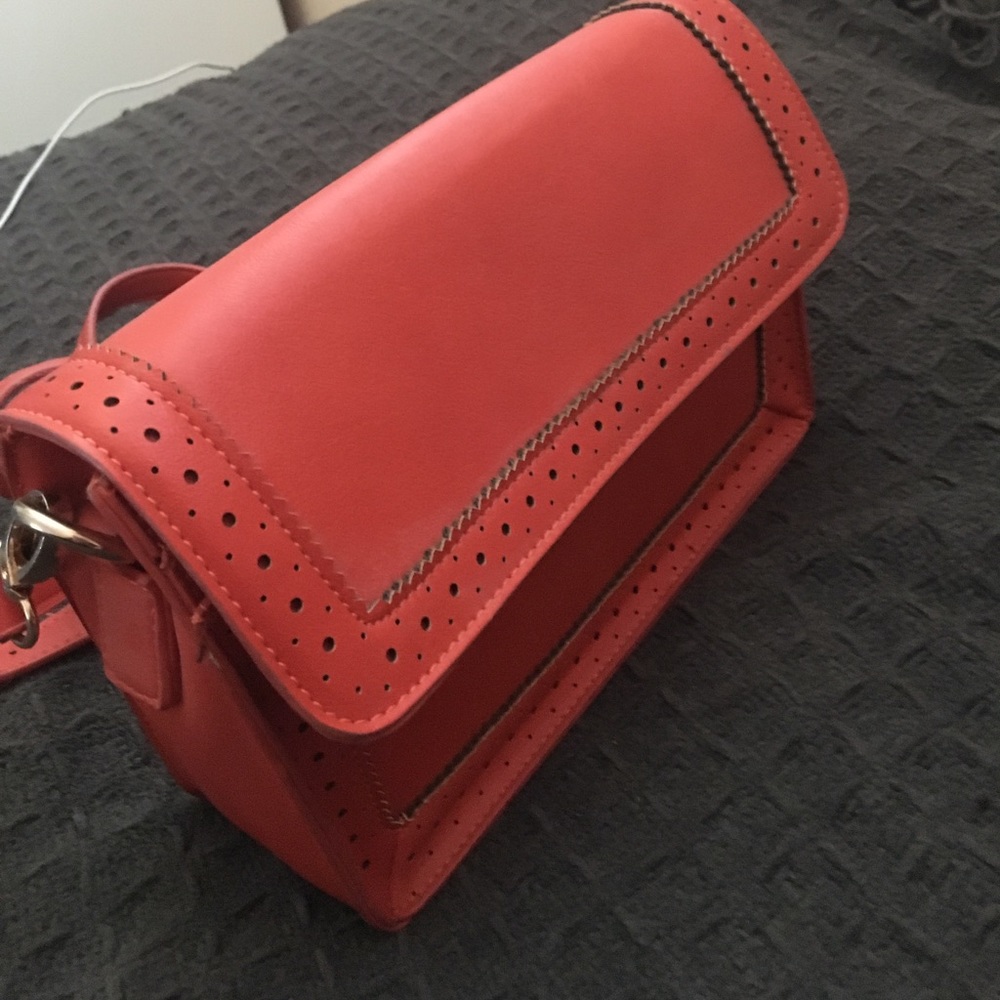 Bright orange small shoulder bag
