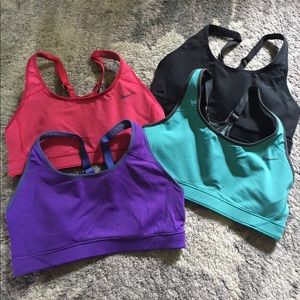 Set of 4 Nike Sports Bras Size XS C/D