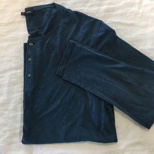 Vince Men's Cotton Long Sleeve Henley