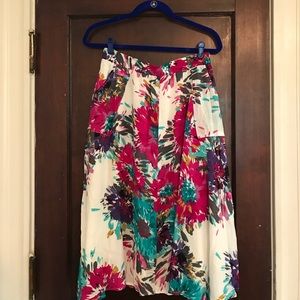 Old Navy Floral Midi Skirt - never worn