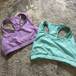 Set of 2 Cascade Sport Sport Bras Size Small