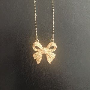 Betsey Johnson Bow Necklace