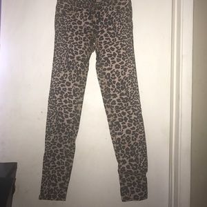 Armani exchange leopard print jeans