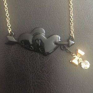 Betsey Johnson Double Heart Necklace