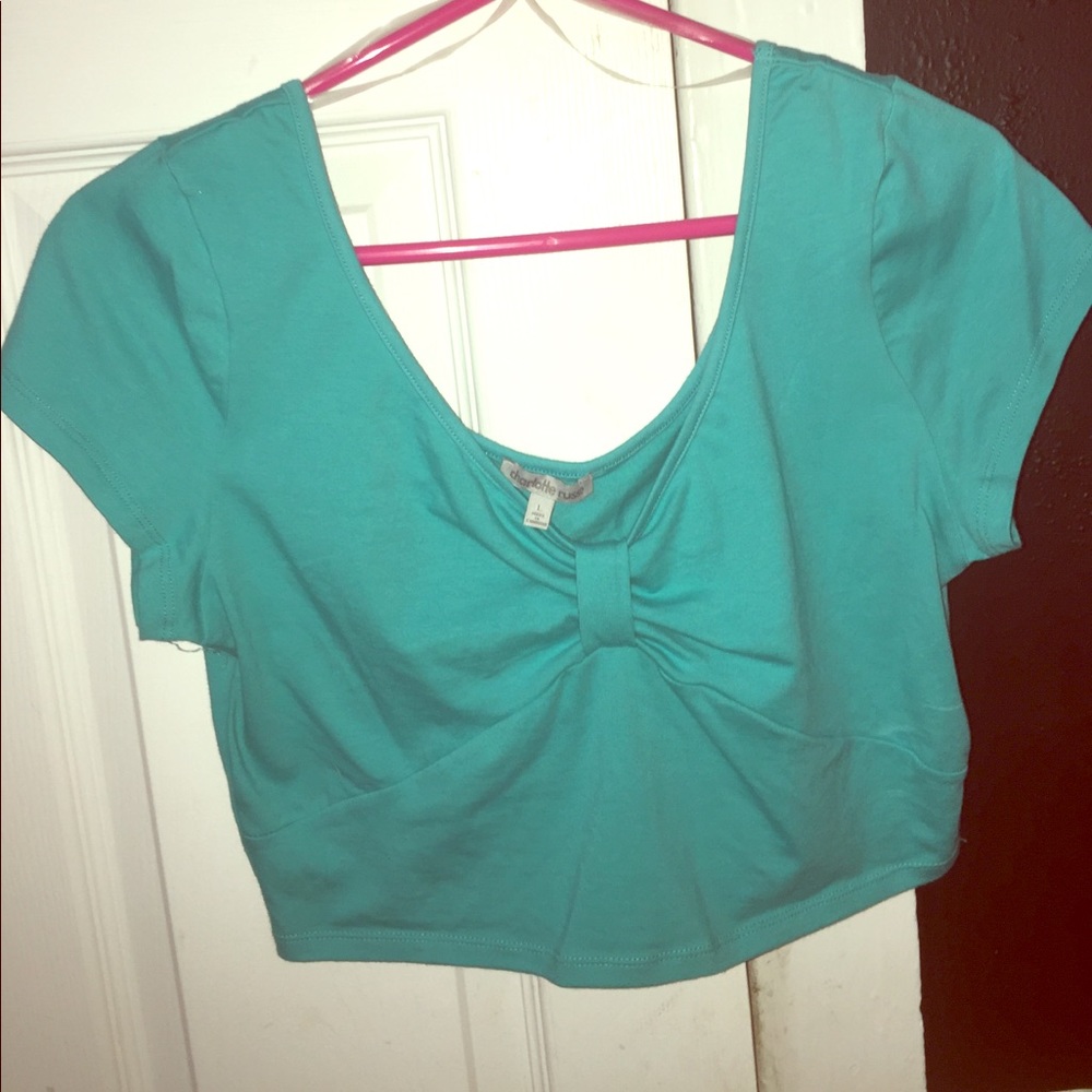 Teal Crop Top