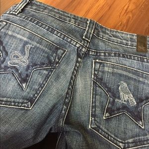 People's Liberation cobra flare jeans