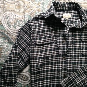 Thick Plaid Flannel Button Down