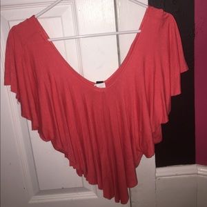 Pink Flowy Crop Top