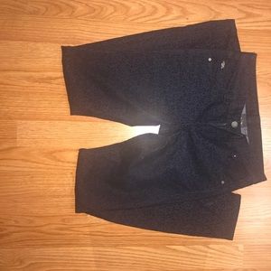 Armani exchange denim with velvet leopard print