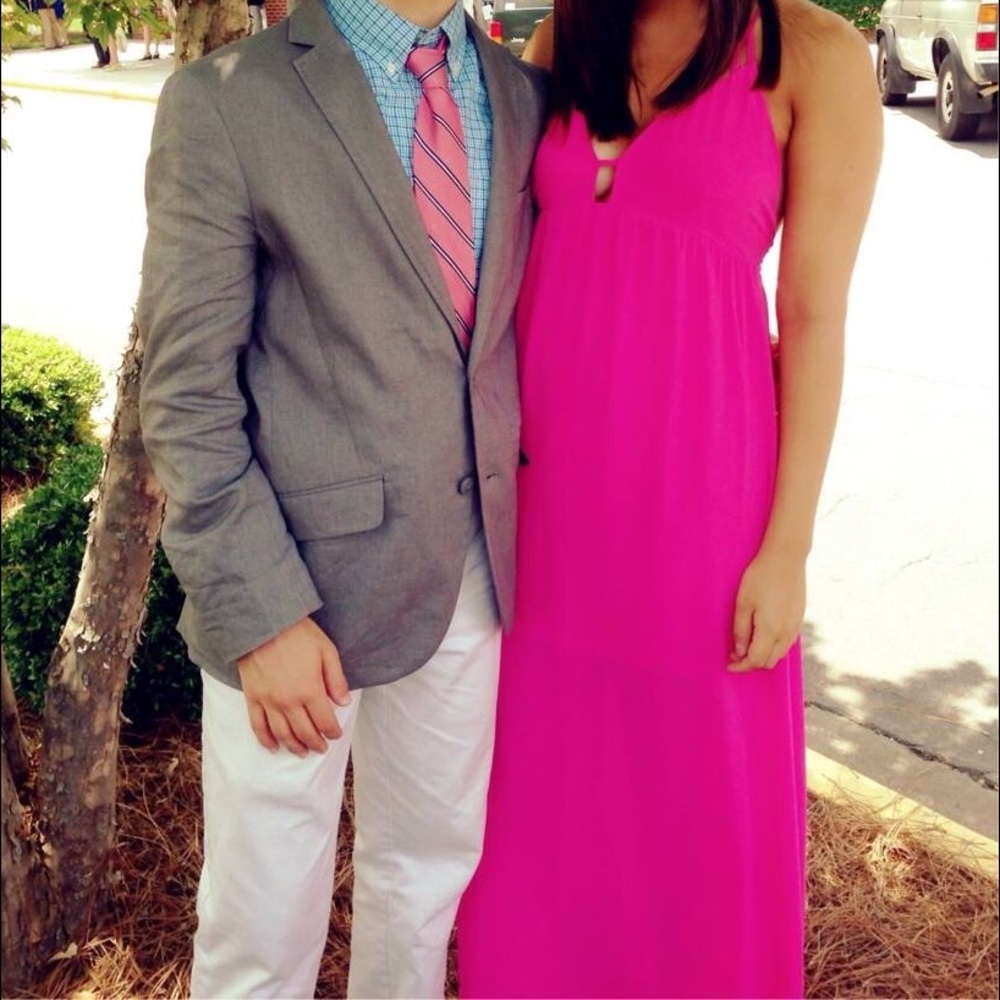 Pink maxi dress (dry-cleaned)