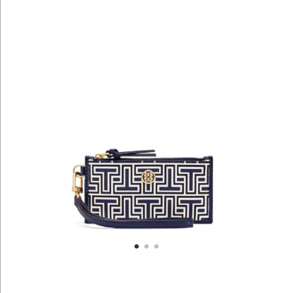 SALE🌷TORY BURCH PAKER GEO-T ZIP CARD CASE