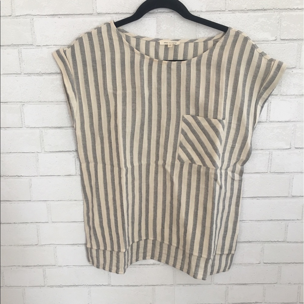 Boxy striped tee