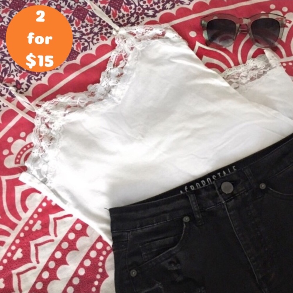 NWOT White Lace Cami