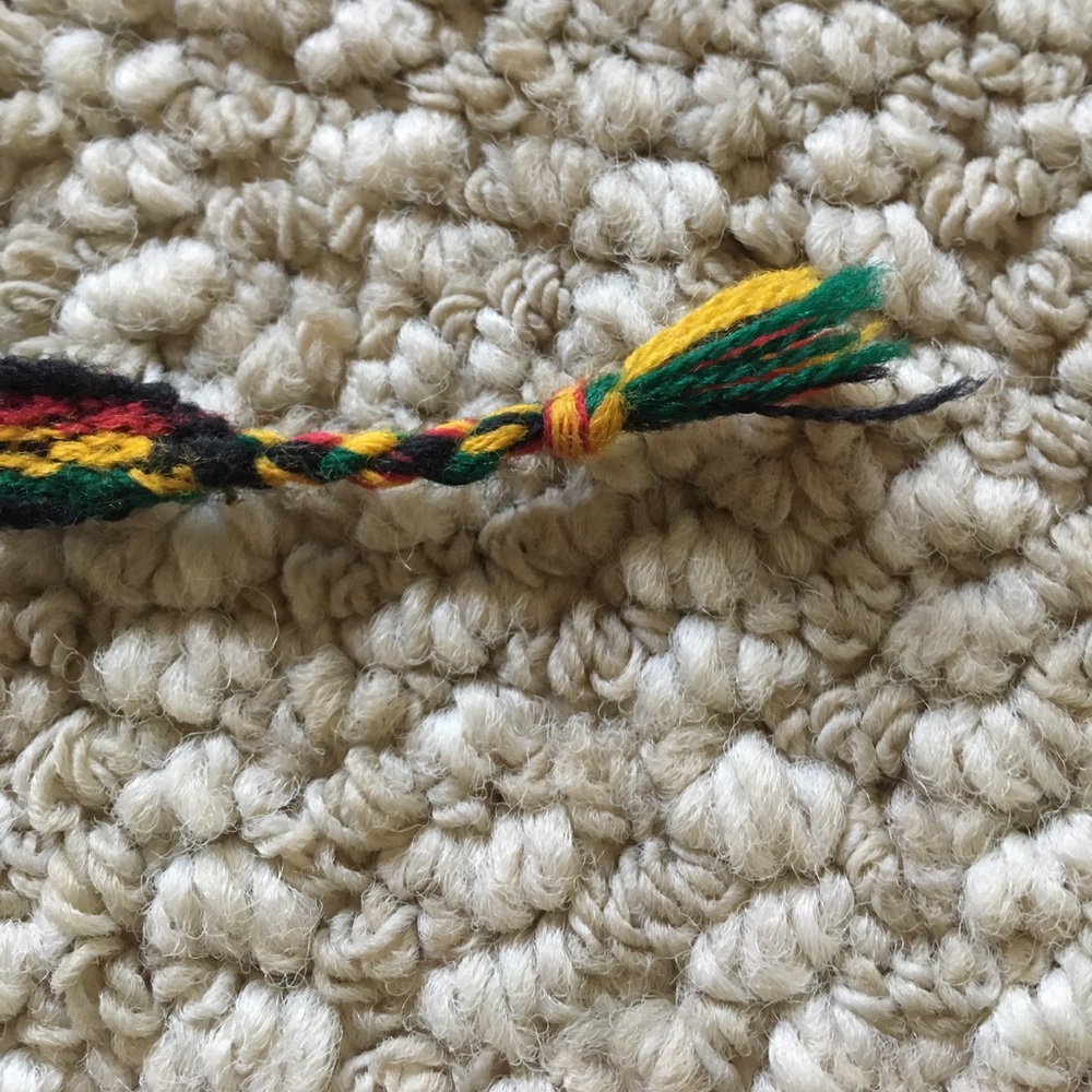 Handmade Rasta weaved bracelet - Picture 2 of 7