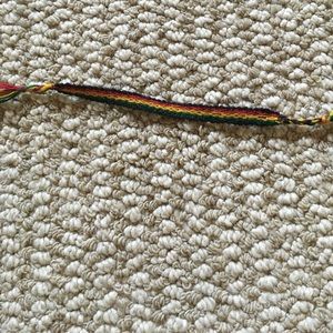 Handmade Rasta weaved bracelet