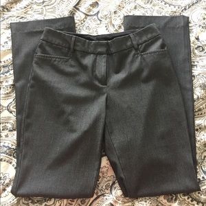 Express Dark Grey Pinstripe Dress Pants