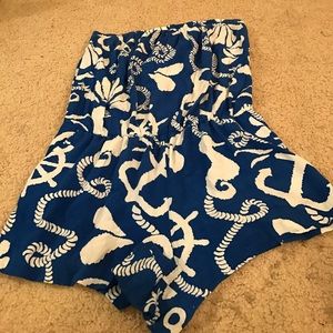 Strapless Lilly Pulitzer Romper. Size XL
