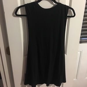 Black backless dress