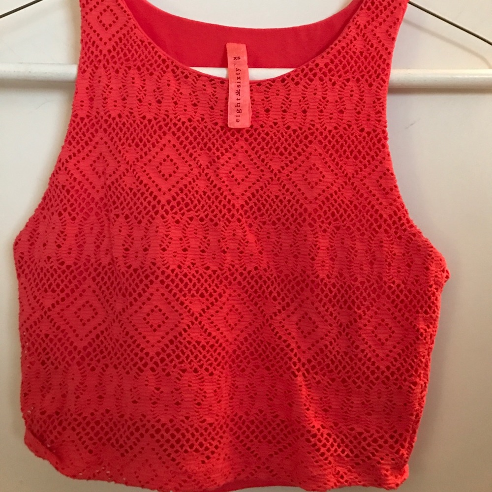 Eight sixty crocheted crop top
