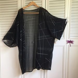 Sheer Black and Silver Jacket