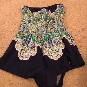 Strapless Lilly Pulitzer Romper. Size XL.