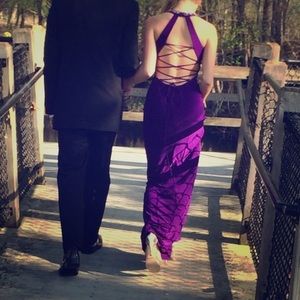 Purple prom dress
