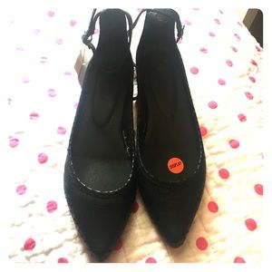 Joie Black Temple Flats