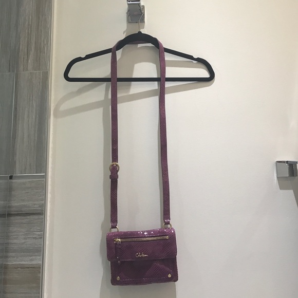 Authentic python purple Cole Haan mini crossbody - Picture 2 of 7