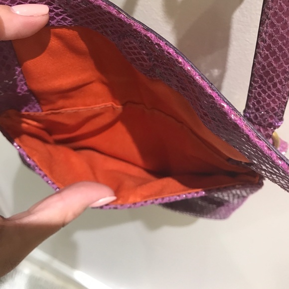 Authentic python purple Cole Haan mini crossbody - Picture 5 of 7