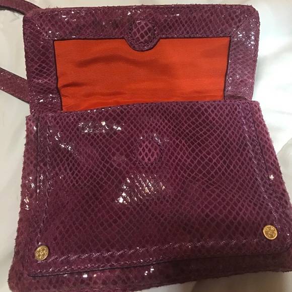 Authentic python purple Cole Haan mini crossbody - Picture 6 of 7