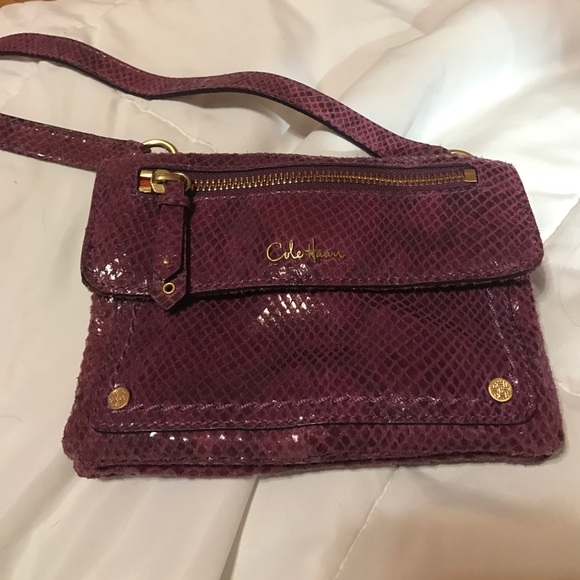 Authentic python purple Cole Haan mini crossbody - Picture 7 of 7