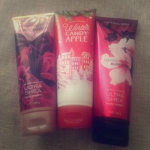 B&B sets of 3 body lotions New