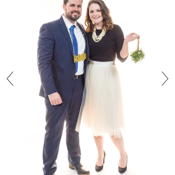 Alexandra Grecco ivory tulle skirt in size 8 - Picture 2 of 4