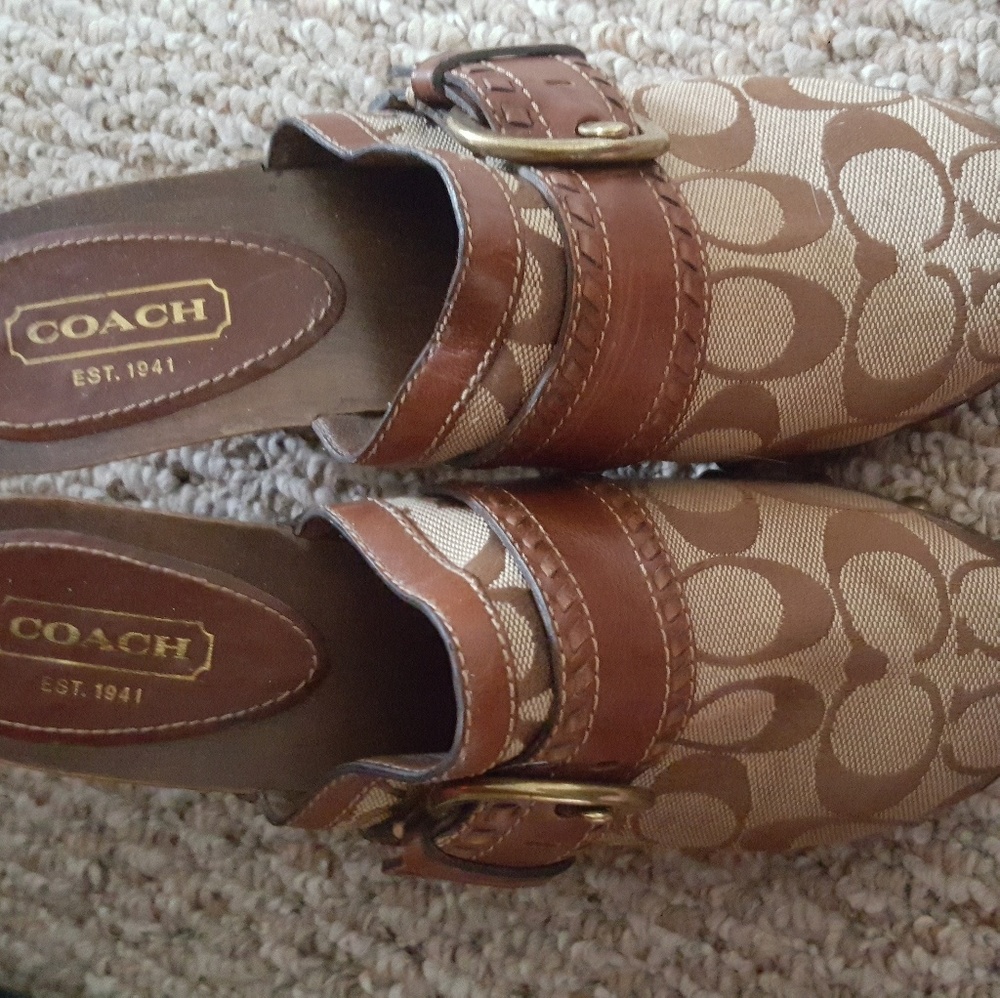 Like new Coach clogs