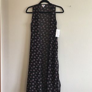 LuLaRoe Black Floral XS Joy New with Tags