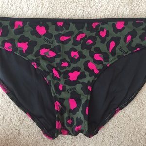NWOT VS Pink leopard swim bottoms