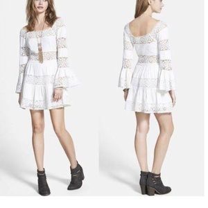 Free People Pippa Fit Ivoy Boho Dress size 8