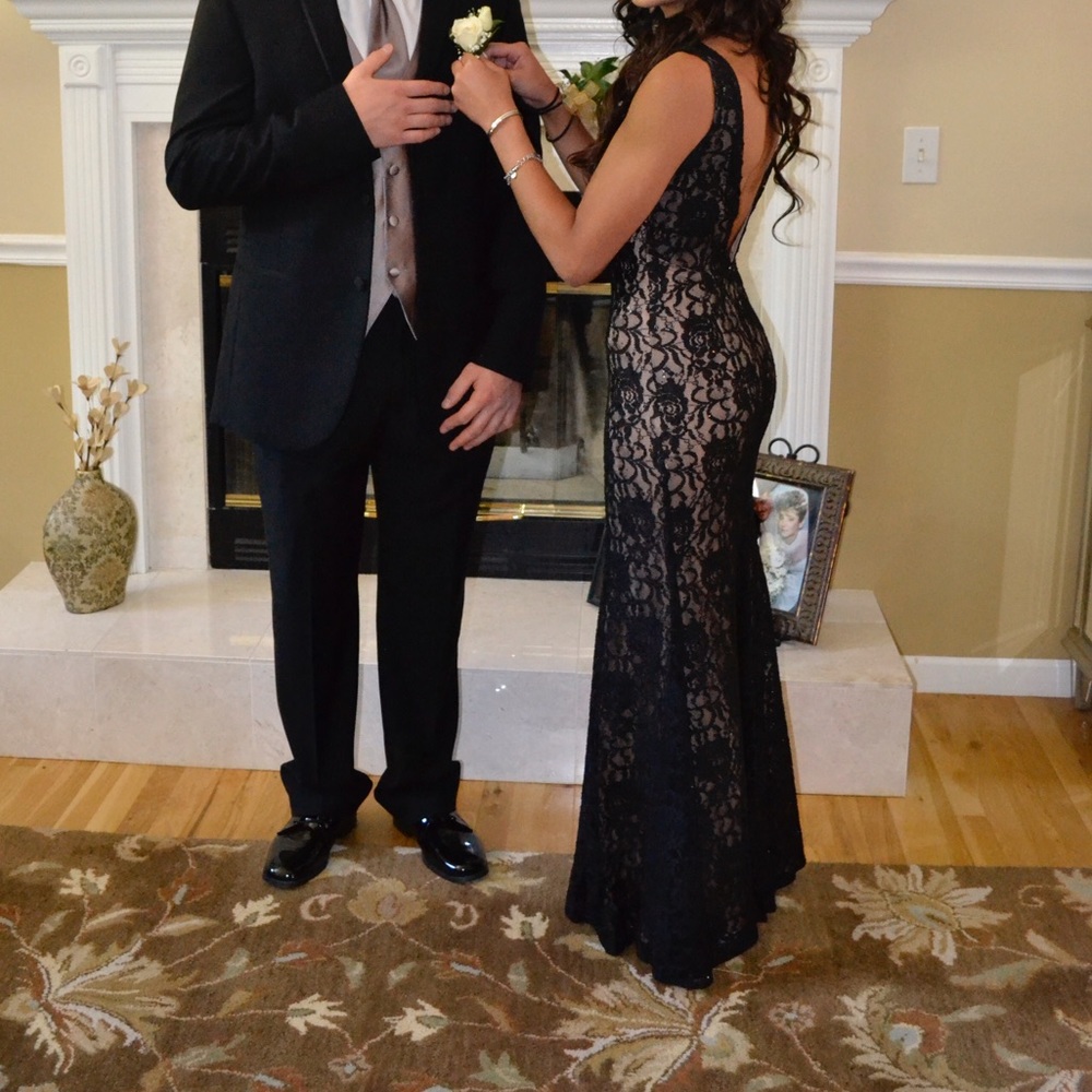 Open back customized dress