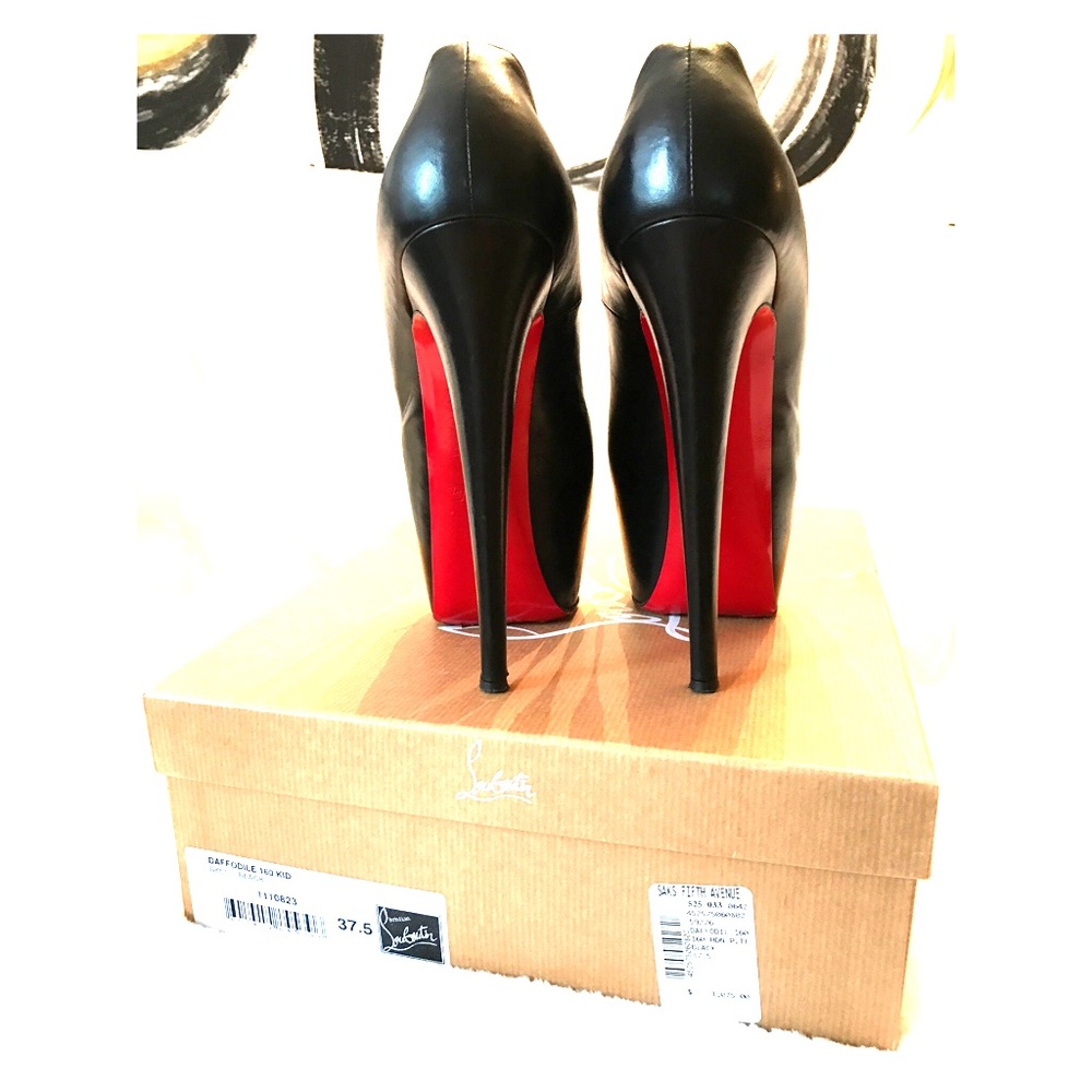 Christian Louboutin Daffodile: Black. Size 37.5