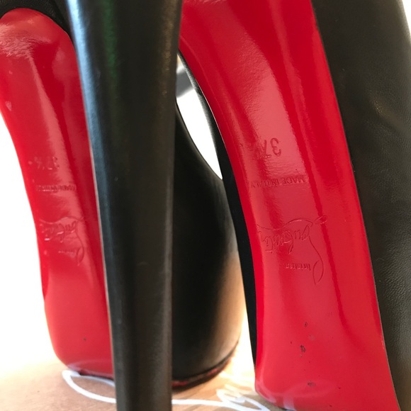 Christian Louboutin Daffodile: Black. Size 37.5 - Picture 6 of 7