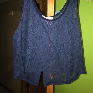 Lacy crop top