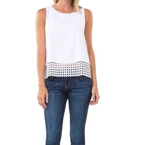 BNWT Sail to Sable 'made for mod' trim hem top