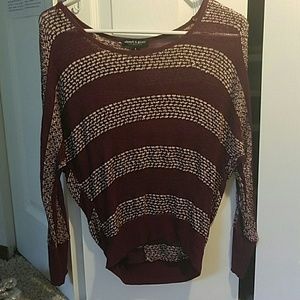 Red and white striped sweater