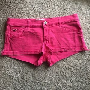 Hot pink Hollister Jean shorts